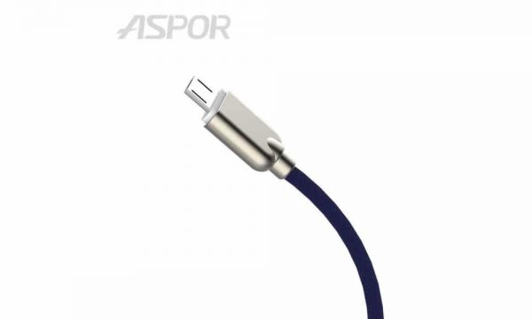 Кабель Aspor A116 Kirsite Cable USB to MicroUSB 2.4A (1.2м) – Black