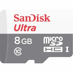Карта памяти SanDisk Micro SD 8GB Class HC-I 10 – Black / White