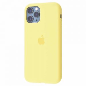 Оригинальный чехол Silicone Cover 360 с микрофиброй для  Iphone 11 – Lemonade