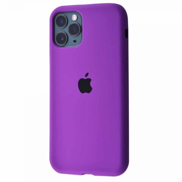 Оригинальный чехол Silicone Cover 360 с микрофиброй для  Iphone 11 – Purple