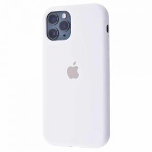 Оригинальный чехол Silicone Cover 360 с микрофиброй для  Iphone 11 – White