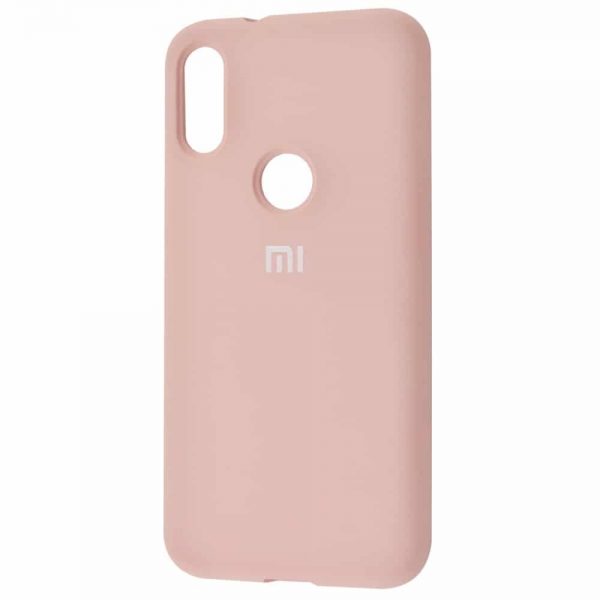 Оригинальный чехол Silicone Cover 360 с микрофиброй для Xiaomi Mi Play – Pink sand