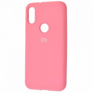 Оригинальный чехол Silicone Cover 360 с микрофиброй для Xiaomi Mi Play – Light pink