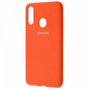 Оригинальный чехол Silicone Cover 360 с микрофиброй для Samsung Galaxy A20s 2019 (A207) – Orange