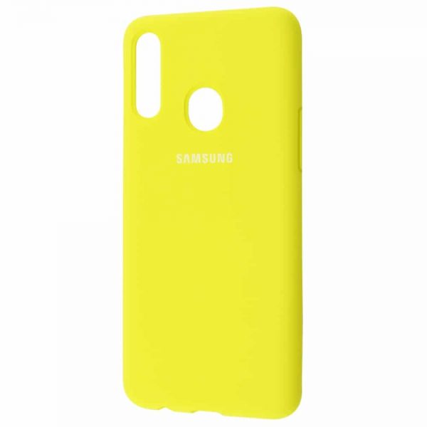 Оригинальный чехол Silicone Cover 360 с микрофиброй для Samsung Galaxy A20s 2019 (A207) – Yellow
