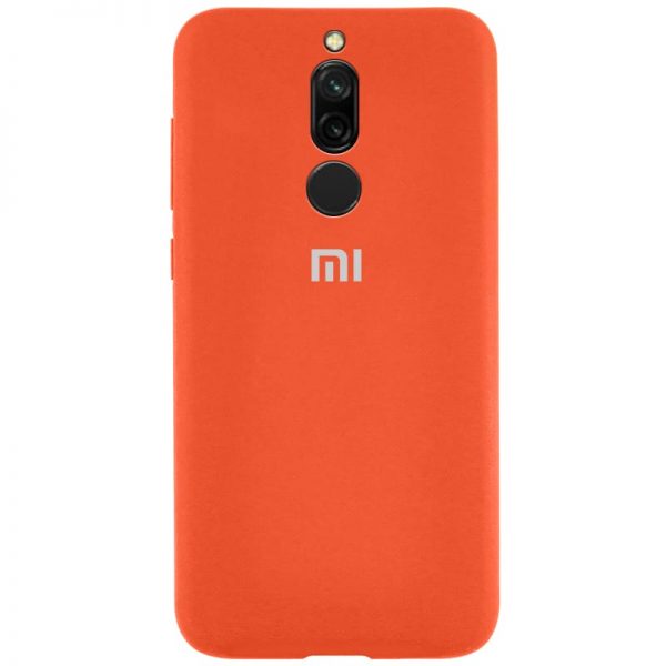 Оригинальный чехол Silicone Cover 360 с микрофиброй для Xiaomi Redmi 8 / 8A – Оранжевый / Orange