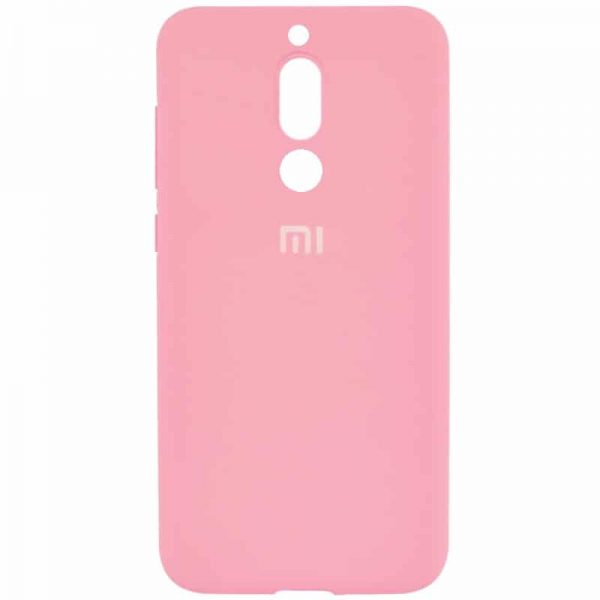 Оригинальный чехол Silicone Cover 360 с микрофиброй для Xiaomi Redmi 8 / 8A – Розовый / Pink