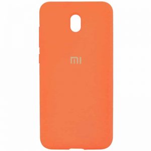 Оригинальный чехол Silicone Cover 360 с микрофиброй для Xiaomi Redmi 8A – Оранжевый / Orange