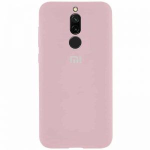 Оригинальный чехол Silicone Cover 360 с микрофиброй для Xiaomi Redmi 8 / 8A – Розовый  / Pink Sand