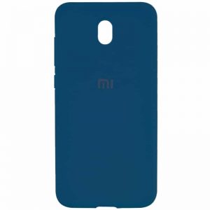 Оригинальный чехол Silicone Cover 360 с микрофиброй для Xiaomi Redmi 8A – Синий / Cobalt