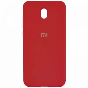 Оригинальный чехол Silicone Cover 360 с микрофиброй для Xiaomi Redmi 8A – Красный / Dark Red