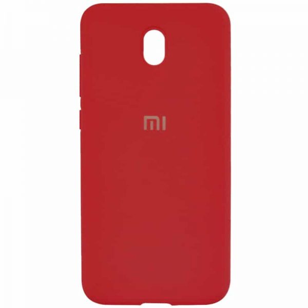 Оригинальный чехол Silicone Cover 360 с микрофиброй для Xiaomi Redmi 8A – Красный / Dark Red