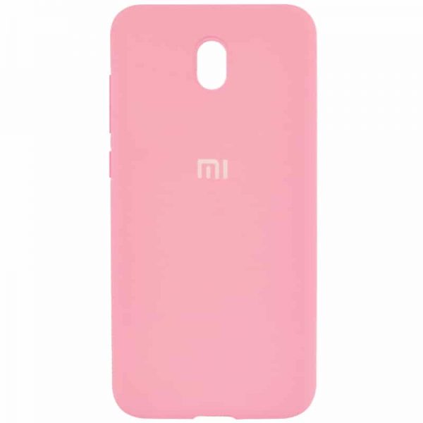 Оригинальный чехол Silicone Cover 360 с микрофиброй для Xiaomi Redmi 8A – Розовый / Pink