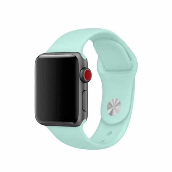 Ремешок силиконовый для Apple Watch 38 mm / 40 mm / SE 40 mm / 41 mm – №21 Light Mint