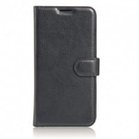 Кожаный чехол-книжка Wallet  с визитницей для Xiaomi Mi Mix 2S – Черный
