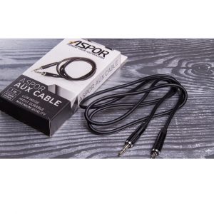Кабель AUX Aspor Cable (1м) – Black
