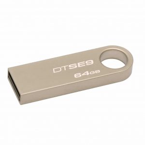 Флеш-память Kingston DT SE 9 64GB Metal – Silver