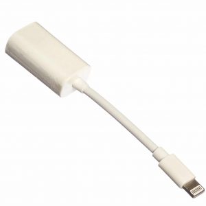 Адаптер AUX Apple Lightning To Audio + Charge MA015- White