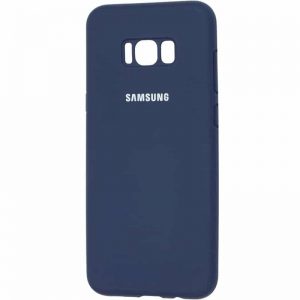 Оригинальный чехол Silicone Cover 360 с микрофиброй для Samsung Galaxy S8 (G950) – Midnight blue