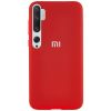 Оригинальный чехол Silicone Cover 360 с микрофиброй для Xiaomi Mi Note 10 / Mi Note 10 Pro – Красный / Red