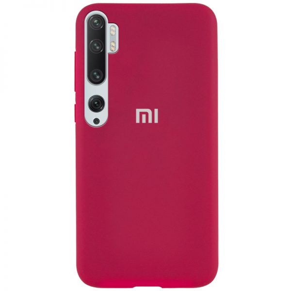 Чохол Silicone Cover для Xiaomi Mi Note 10 / Mi Note 10 Pro Рожевий / Hot Pink