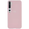 Оригинальный чехол Silicone Cover 360 с микрофиброй для Xiaomi Mi Note 10 / Mi Note 10 Pro – Розовый  / Pink Sand