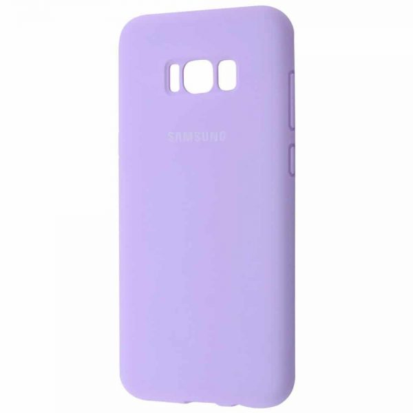 Оригинальный чехол Silicone Cover 360 с микрофиброй для Samsung Galaxy S8 (G950) – Light purple
