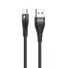 Кабель Hoco Flash USB to Type-C 5A (1.2м) – Black