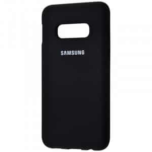 Оригинальный чехол Silicone Cover 360 с микрофиброй для Samsung S10 (G973) – Black