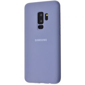 Оригинальный чехол Silicone Cover 360 с микрофиброй для Samsung Galaxy S9 Plus (G965) – Lavender gray