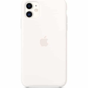 Оригинальный чехол Silicone Case с микрофиброй для Iphone 11 – Ivory White