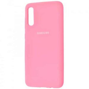 Оригинальный чехол Silicone Cover 360 с микрофиброй для Samsung Galaxy A50 2019 (A505) / A30s 2019 (A307) – Light pink