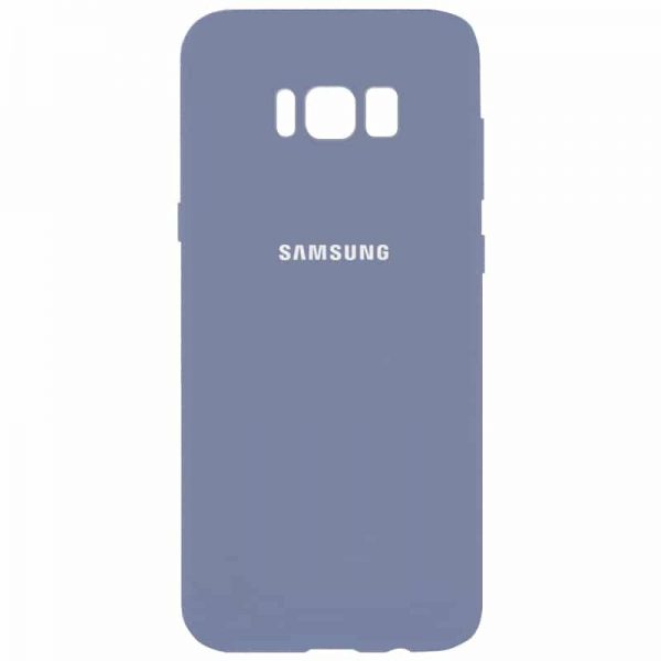 Оригинальный чехол Silicone Cover 360 с микрофиброй для Samsung Galaxy S8 (G950) – Lavender gray