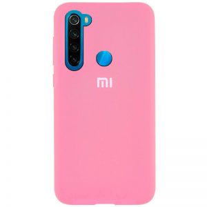 Оригинальный чехол Silicone Cover 360 с микрофиброй для Xiaomi Redmi Note 8T – Pink