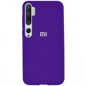 Оригинальный чехол Silicone Cover 360 с микрофиброй для Xiaomi Mi Note 10 / Mi Note 10 Pro – Фиолетовый / Purple
