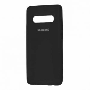 Оригинальный чехол Silicone Cover 360 с микрофиброй для Samsung S10 Plus (G975) – Black