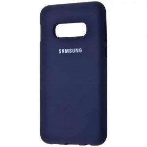 Оригинальный чехол Silicone Cover 360 с микрофиброй для Samsung S10e (G970) – Midnight blue