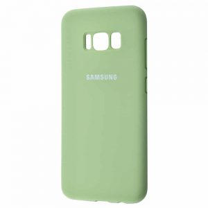 Оригинальный чехол Silicone Cover 360 с микрофиброй для Samsung Galaxy S8 (G950) – Mint gum