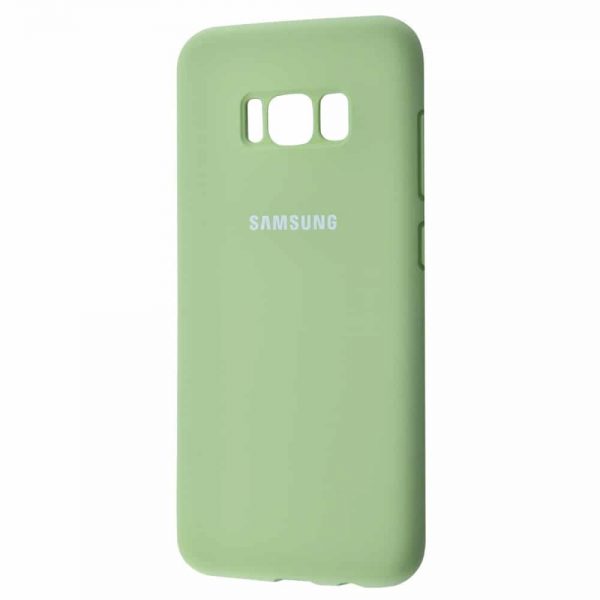 Оригинальный чехол Silicone Cover 360 с микрофиброй для Samsung Galaxy S8 (G950) – Mint gum