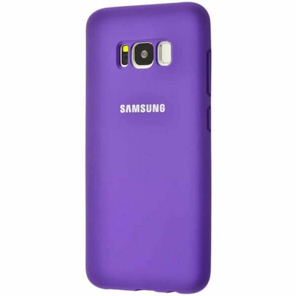 Оригинальный чехол Silicone Cover 360 с микрофиброй для Samsung Galaxy S8 (G950) – Purple