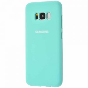 Оригинальный чехол Silicone Cover 360 с микрофиброй для Samsung Galaxy S8 (G950) – Turquoise