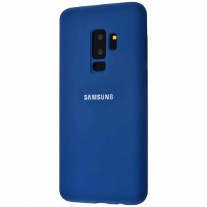 Оригинальный чехол Silicone Cover 360 с микрофиброй для Samsung Galaxy S9 Plus (G965) – Blue