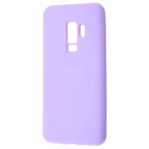 Оригинальный чехол Silicone Cover 360 с микрофиброй для Samsung Galaxy S9 Plus (G965) – Light purple