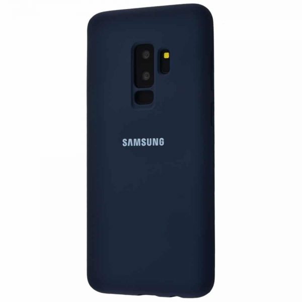 Оригинальный чехол Silicone Cover 360 с микрофиброй для Samsung Galaxy S9 Plus (G965) – Midnight blue