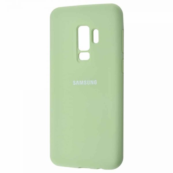 Оригинальный чехол Silicone Cover 360 с микрофиброй для Samsung Galaxy S9 Plus (G965) – Mint gum