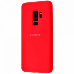 Оригинальный чехол Silicone Cover 360 с микрофиброй для Samsung Galaxy S9 Plus (G965) – Red