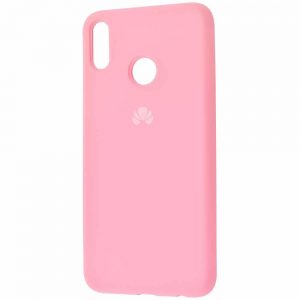 Оригинальный чехол Silicone Cover 360 с микрофиброй для Huawei Honor 8x – Light pink