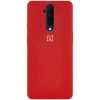 Оригинальный чехол Silicone Cover 360 с микрофиброй для OnePlus 7T Pro – Красный / Red