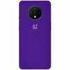 Оригинальный чехол Silicone Cover 360 с микрофиброй для OnePlus 7T – Фиолетовый / Purple
