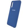 Оригинальный чехол Silicone Cover 360 с микрофиброй для Samsung Galaxy A50 2019 (A505) / A30s 2019 (A307) – Синий / Navy Blue 39739
